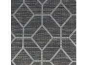 Luxusní geometrická tapeta tmavě šedá 115714, Opulence, Graham & Brown