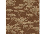 Cihlová vliesová tapeta na zeď, trávy, květiny, 120863, Indulgence, Graham Brown Boutique