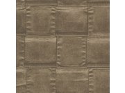 Luxusní vliesová tapeta na zeď imitace hnědé kůže 64806, Materea, Limonta