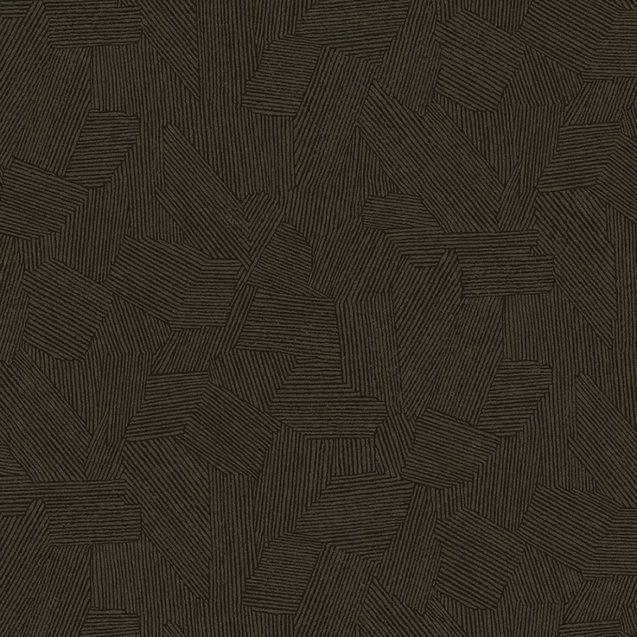 Hnědá vliesová tapeta s grafickým etno vzorem, 318004, Twist, Eijffinger - Vliesové tapety