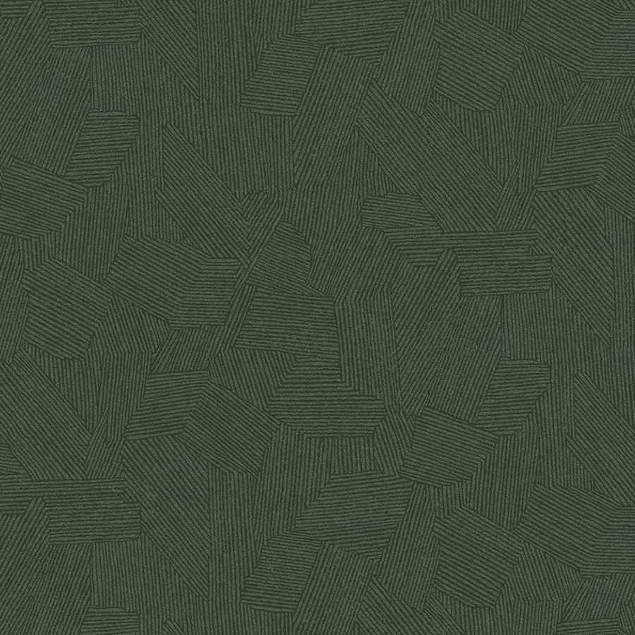 Zelená vliesová tapeta s grafickým etno vzorem, 318005, Twist, Eijffinger - Vliesové tapety