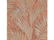 Luxusní terakotová vliesová tapeta, palmové listy GR322106, Grace, Design ID
