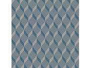 Luxusní šedo-modrá vliesová 3d tapeta na zeď GR322306, Grace, Design ID