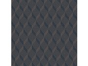 Luxusní šedo-modrá vliesová 3d tapeta na zeď GR322307, Grace, Design ID