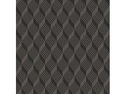 Luxusní šedo-černá vliesová 3d tapeta na zeď GR322309, Grace, Design ID