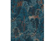 Modrá vliesová tapeta na zeď, příroda, stromy, listy, 121470, New Eden, Graham&Brown Premium