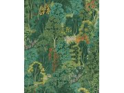 Zelená vliesová tapeta na zeď, příroda, stromy, listy, 121466, New Eden, Graham&Brown Premium