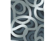 Modrá geometrická vliesová tapeta na zeď, 121460, New Eden, Graham&Brown Premium