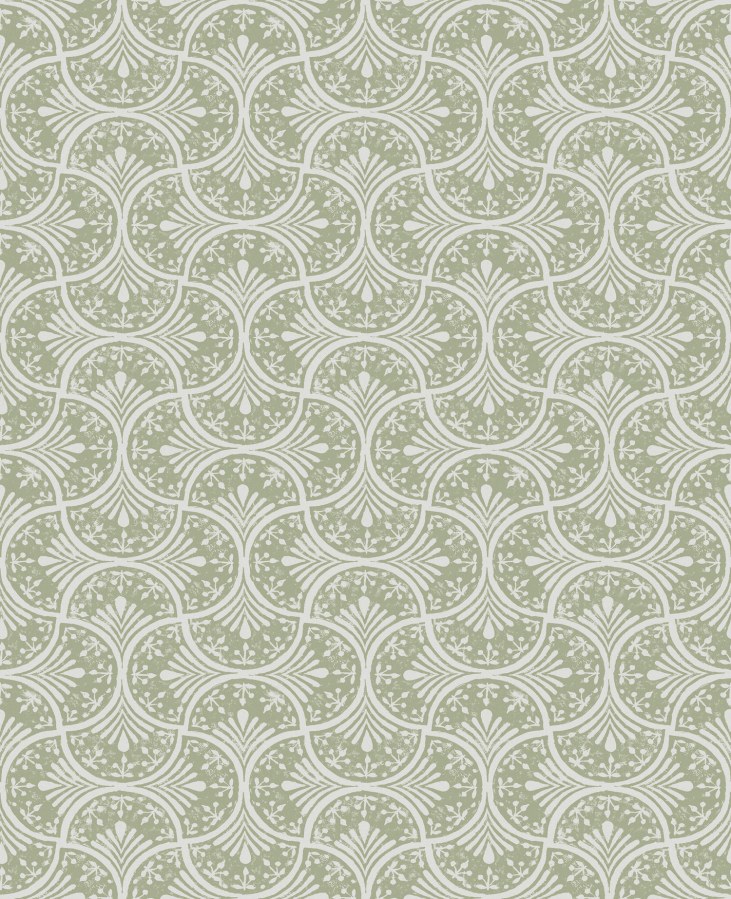 Zeleno-bílá vliesová geometrická tapeta na zeď, 120639, Retreat, Graham&Brown Premium Zeleno-bílá vliesová geometrická tapeta na zeď, 120639, Retreat, Graham&Brown Premium