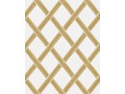 Bílo-okrová vliesová geometrická tapeta na zeď, 120635, Retreat, Graham&Brown Premium