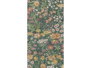 Zelená vliesová květinová tapeta na zeď, 120631, Retreat, Graham&Brown Premium