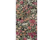 Černá vliesová květinová tapeta na zeď, 120628, Retreat, Graham&Brown Premium