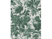 Šedo-zelená květinová vliesová tapeta na zeď, 120622, Retreat, Graham&Brown Premium