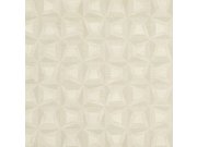Bílá vliesová geometrická tapeta na zeď s vinylovým povrchem 31902, Textilia, Limonta