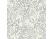 Šedo-stříbrná zámecká vliesová tapeta na zeď, 78417, Makalle II, Limonta