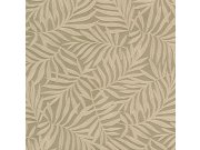 Hnědá vliesová tapeta na zeď s vinylovým povrchem, Listy 31805, Textilia, Limonta