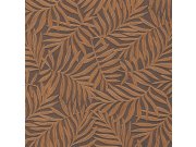 Tapety Yara Tapety dle materiálu Vliesové tapety - Hnědá vliesová tapeta na zeď s vinylovým povrchem, Listy 31811, Textilia, Limonta Hnědá vliesová tapeta na zeď s vinylovým povrchem, Listy 31811, Textilia, Limonta