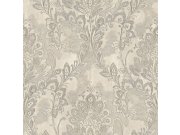 Šedo-stříbrná zámecká vliesová tapeta na zeď, 78424, Makalle II, Limonta