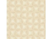 Béžová vliesová geometrická tapeta na zeď s vinylovým povrchem 31903, Textilia, Limonta Tapety Yara - Limonta