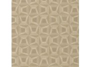 Hnědá vliesová geometrická tapeta na zeď s vinylovým povrchem 31906, Textilia, Limonta