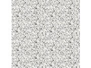 Šedo-bílá květinová vliesová tapeta na zeď, MG56667, Mika, ICH Wallcoverings