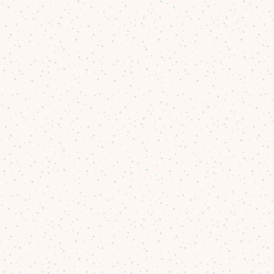 Bílá dětská vliesová tapeta s modrými hvězdičkami, 7005-1, Noa, ICH Wallcoverings - Vliesové tapety