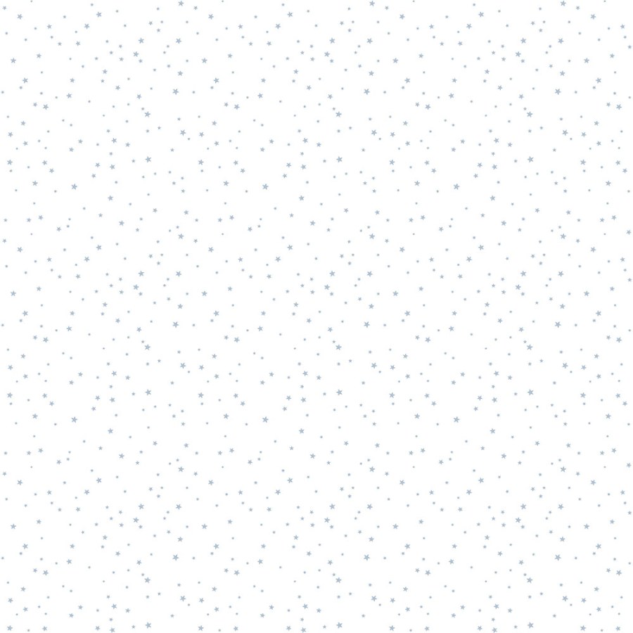 Bílá dětská vliesová tapeta s modrými hvězdičkami, 7005-4, Noa, ICH Wallcoverings - Vliesové tapety