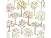Dětská vliesová tapeta se stromy, 975-3, Mika, ICH Wallcoverings