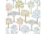 Dětská vliesová tapeta se stromy, 975-2, Mika, ICH Wallcoverings