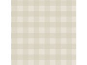 Vliesová tapeta na zeď, béžová, kostka, káro, 9813-2, Essential Stripes, ICH Wallcoverings Tapety Yara - ICH Wallcoverings
