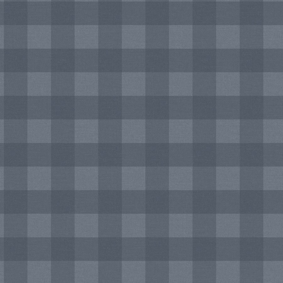 Vliesová tapeta na zeď, modrá, kostka, káro, 9813-1, Essential Stripes, ICH Wallcoverings - Vliesové tapety