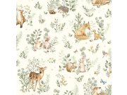 Dětská vliesová tapeta se zvířátky, 972-1, Mika, ICH Wallcoverings