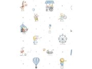 Dětská vliesová tapeta se zvířátky, 971-2, Mika, ICH Wallcoverings