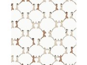 Moderní, krémová vliesová tapeta na zeď 6500-2, Batabasta, ICH Wallcoverings