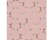 Moderní, růžová vliesová tapeta na zeď, láska, lidé, postavy 6500-4, Batabasta, ICH Wallcoverings