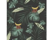 Vliesová tapeta na zeď, listy, opice 6502-3, Batabasta, ICH Wallcoverings