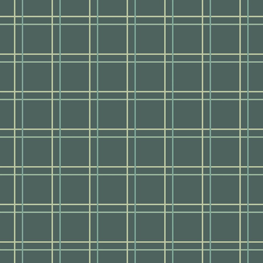 Zelená geometrická vliesová tapeta, tartan 6505-3, Batabasta, ICH Wallcoverings - Vliesové tapety