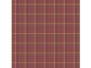 Tapety Yara ICH Wallcoverings - Červená geometrická vliesová tapeta, tartan 6505-4, Batabasta, ICH Wallcoverings Červená geometrická vliesová tapeta, tartan 6505-4, Batabasta, ICH Wallcoverings