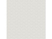 Šedá vliesová tapeta na zeď, obloukový vzor 6506-1, Batabasta, ICH Wallcoverings