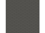 Černo-zlatá vliesová tapeta na zeď, obloukový vzor 6506-4, Batabasta, ICH Wallcoverings