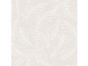 Béžová vliesová tapeta na zeď, palmové listy 6507-2, Batabasta, Mika, ICH Wallcoverings