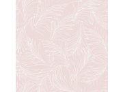 Růžová vliesová tapeta na zeď, palmové listy 6507-4, Batabasta, Mika, ICH Wallcoverings Tapety Yara - ICH Wallcoverings