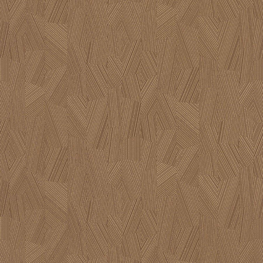 Geometrická vliesová tapeta na zeď měděná MU3005 Muse, Grandeco - Vliesové tapety