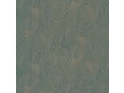 Geometrická modrá vliesová tapeta se zlatými odlesky MU3006 Muse, Grandeco