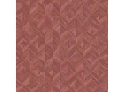 Geometrická vínová tapeta se zlatými odlesky MU3209 Muse, Grandeco