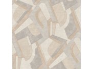 Geometrická béžová a šedá tapeta MU3404 Muse, Grandeco