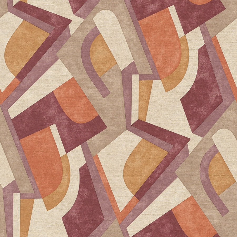 Geometrická vliesová tapeta na zeď MU3409 Muse, Grandeco - Vliesové tapety