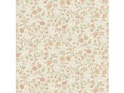 Béžová vliesová dětská tapeta na zeď - kytičky, zajíčci JS3103, Jack´N Rose 2024 , Grandeco