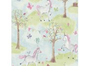 Romantická vliesová tapeta s jednorožci JS2001, Jack´N Rose 2024 , Grandeco