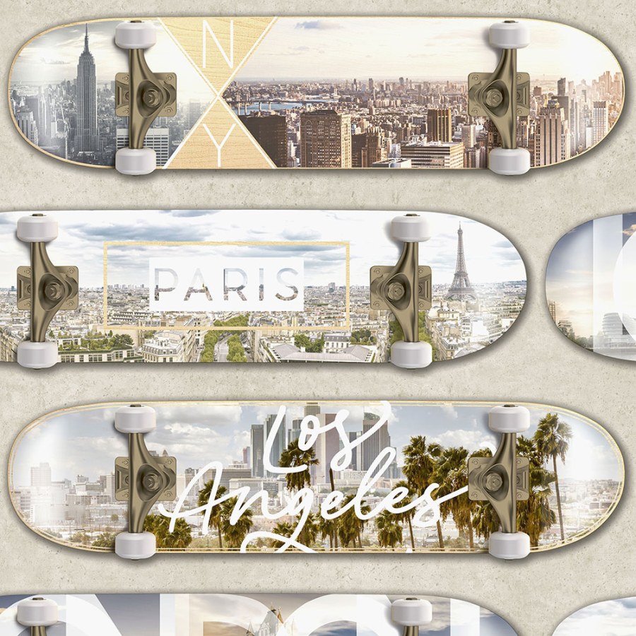 Tapety Yara - Tapety dle materiálu - Vliesové tapety - Vliesová tapeta pro teenagery, skateboardy M50607, Loft, Ugépa Vliesová tapeta pro teenagery, skateboardy M50607, Loft, Ugépa - Vliesové tapety